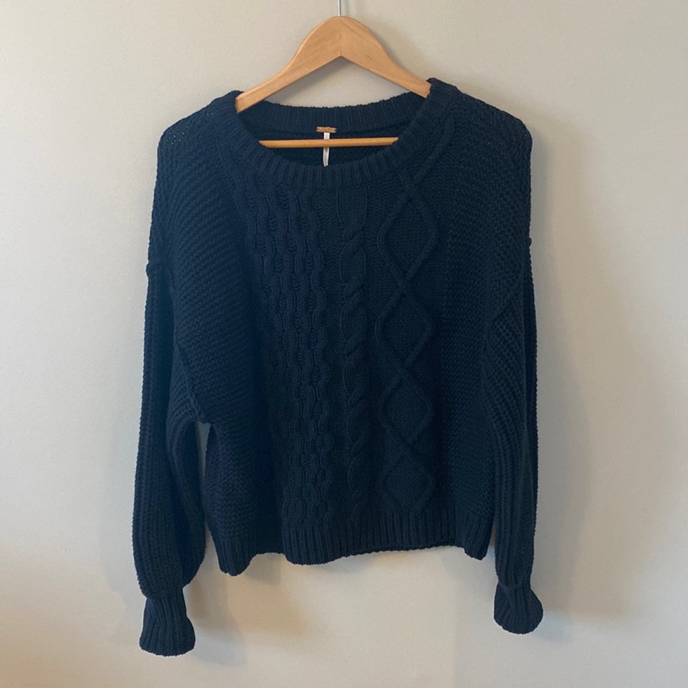 Free People Black Sweater